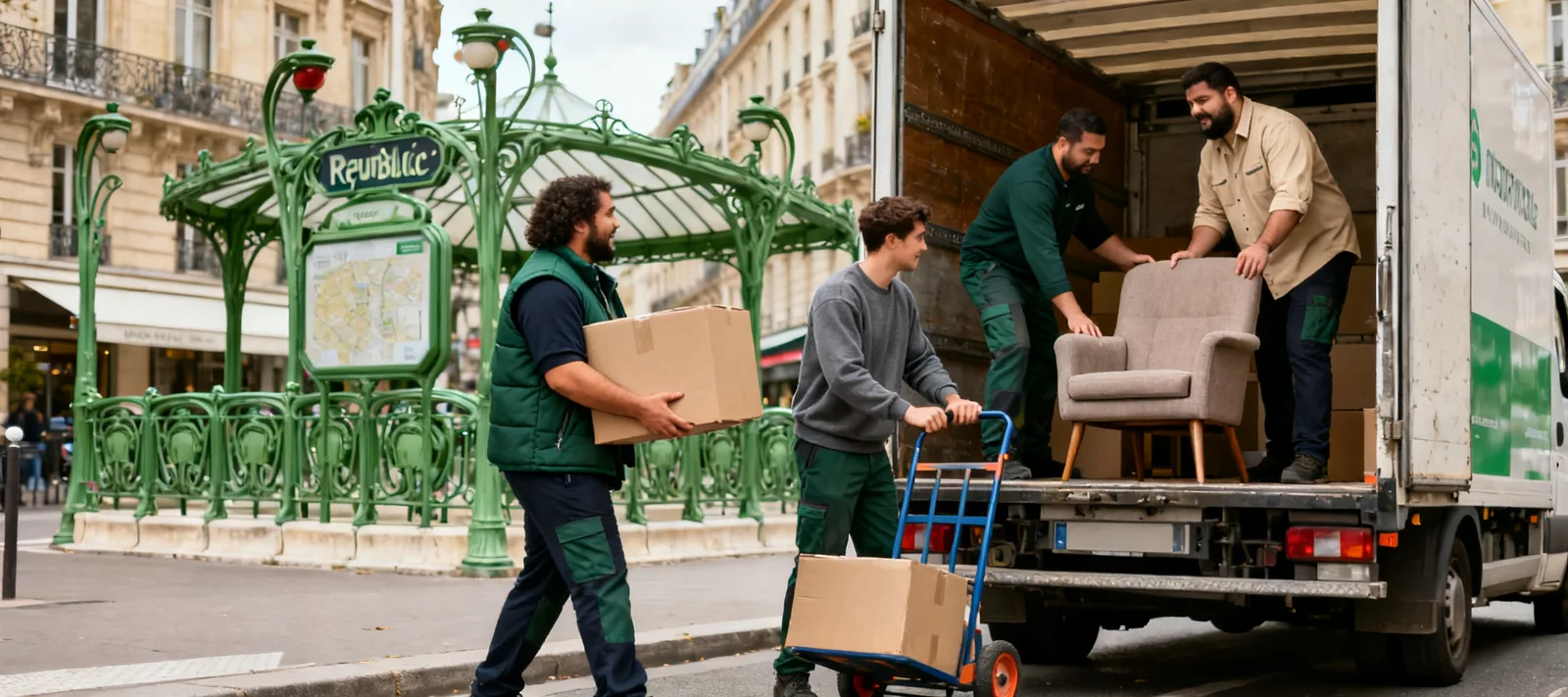 Déménagement Paris 10 : pros petit volume près des gares