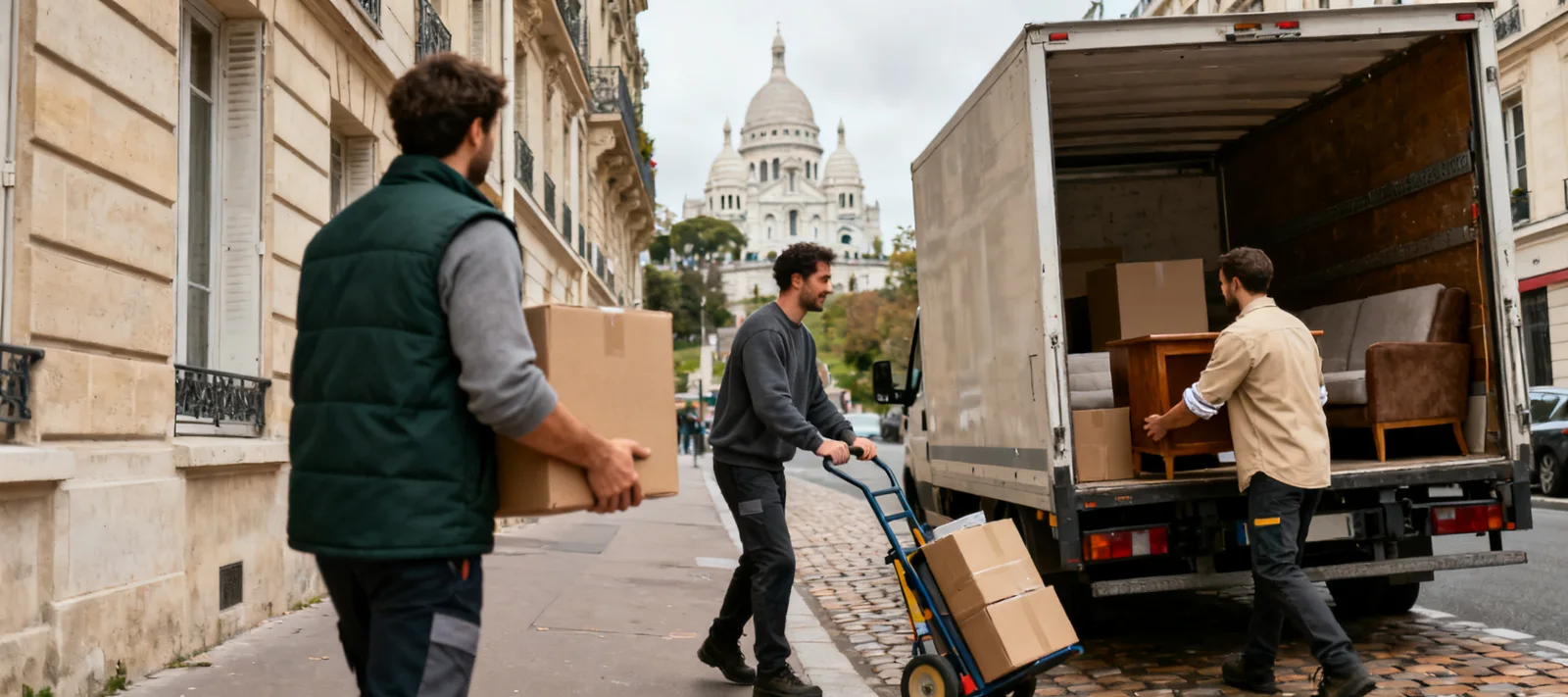 Déménagement Paris 18e : pros locaux de Montmartre