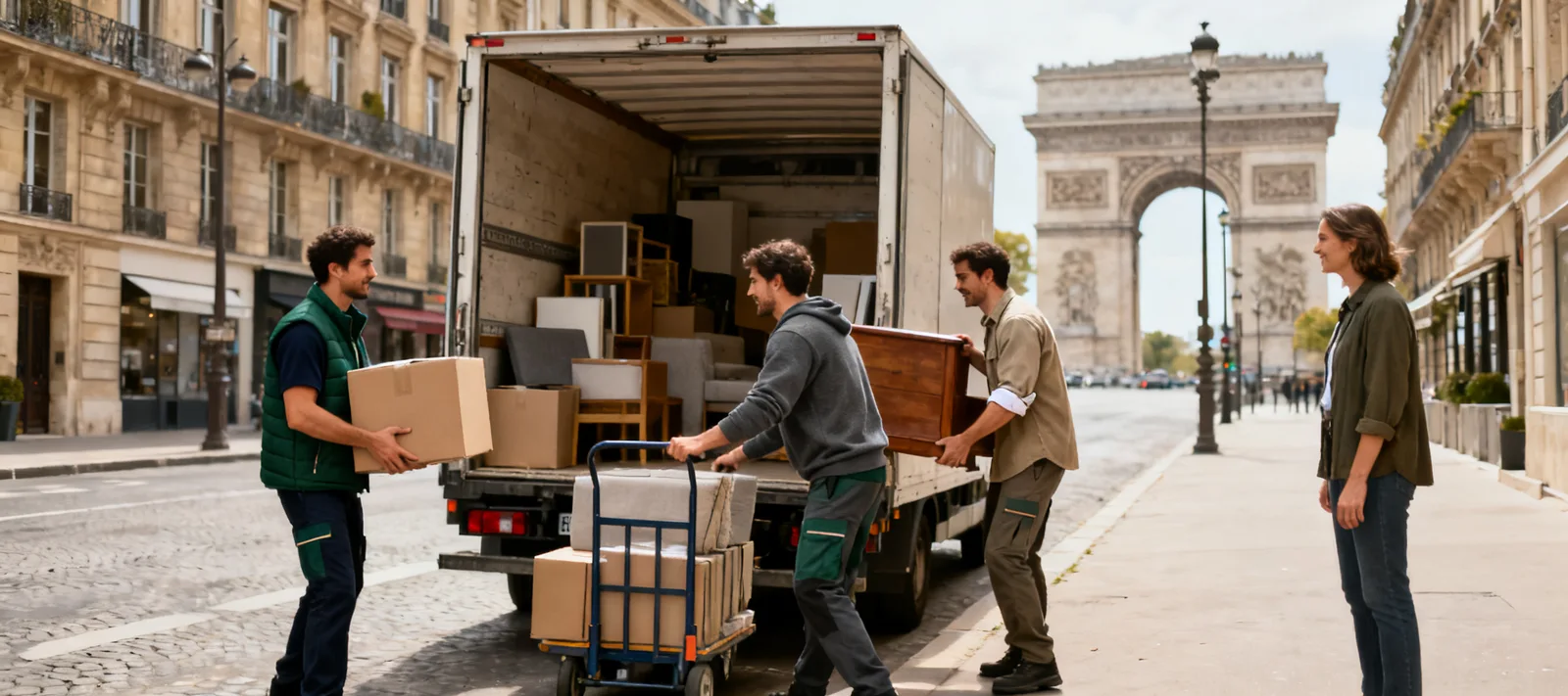 Déménagement Paris 8 : pros locaux du Triangle d'Or