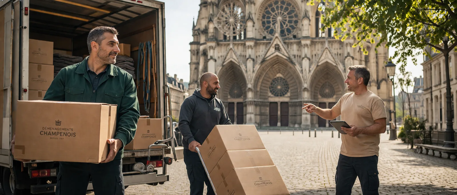 Déménagement Reims : pros de la cité du Champagne